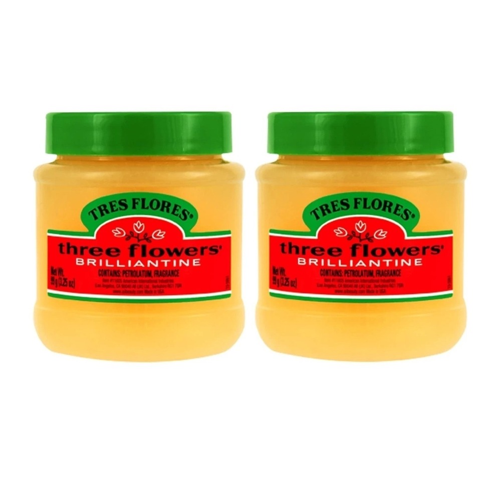 Clubman Tres Flores Three‎ Flowers Brilliantine Solid Pomade 3.25oz 2 Pack